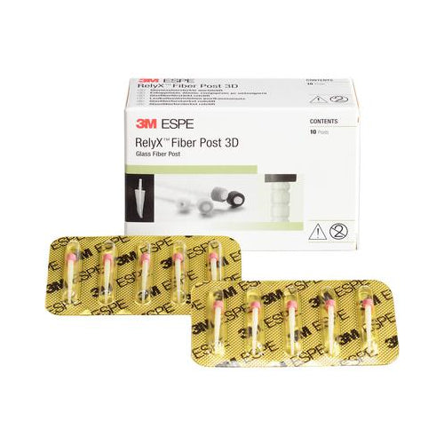 3M ESPE 56950 RelyX 3D Fiber Post 3D Glass Reinforced Size 2 1.6 mm Red 10/Pk 3M ESPE 56950 RelyX 3D Fiber Post 3D Glass Reinforced Size 2 1.6 mm Red 10/Pk